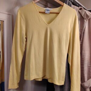 GUC Old Navy Yellow Stretch Long Sleeve Tee